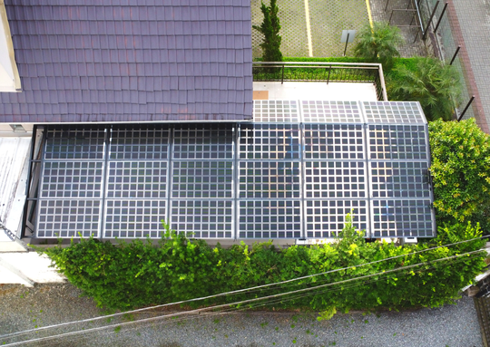 Pergolado fotovoltaico | Cafeteria Dona Francisca | Joinville/SC